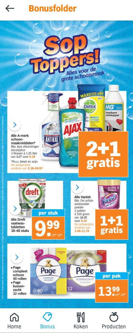 Rara <a href="/albertheijn/">Albert Heijn</a>, wat 'schuimt' er niet tijdens 'de grote schoonmaak'...?🙄 
<a href="/Taalvoutjes/">Taalvoutjes</a> <a href="/taalfaal/">Taalfaal</a> <a href="/taalmissers/">Taalmissers</a>