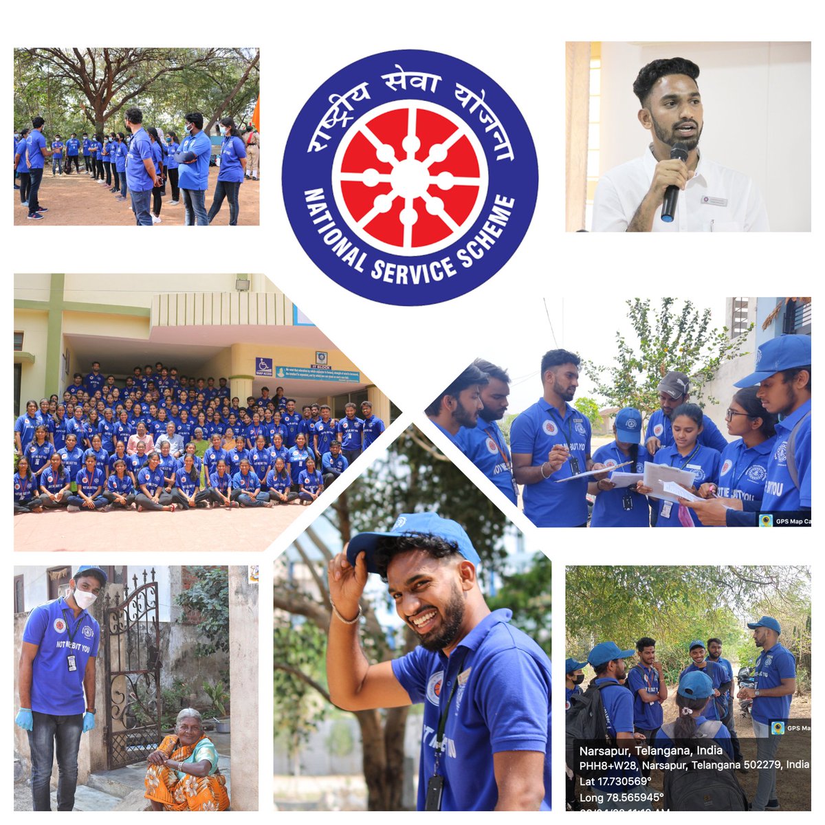 GTeja777's tweet photo. Greetings to every NSS Volunteers out there on the occasion of #NSSFormationDay. It was a great opportunity and proud to serve the society through NSS. It was an amazing 3 years journey as an NSS volunteer. 💙✨ https://t.co/SmvHvbwIsQ