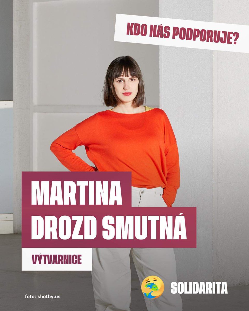 Proč volit <a href="/solidarita2022/">Solidarita</a>? Martina Drozd Smutná👉

„Podporuji Solidaritu, protože je díky svému propracovanému sociálnímu programu jedinou opravdovou alternativou vůči asociální pravicové politice.“

Martina je m.j. laureátkou Ceny Jindřícha Chalupeckého za rok 2022.