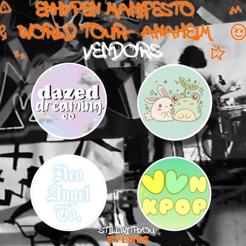 ✨✨✨TODAY✨✨✨
#ENGENE and #kpop fans, @stillwithyouevents (IG) will be hosting “ENHYPEN Manifesto World Tour in Anaheim” cupsleeve event on Saturday, October 1st from 1-5pm (time updated) <a href="/FengChaOC/">Feng Cha OC 🌱 Boba</a> in Costa Mesa, California!! Don’t miss it!! More details below 👇