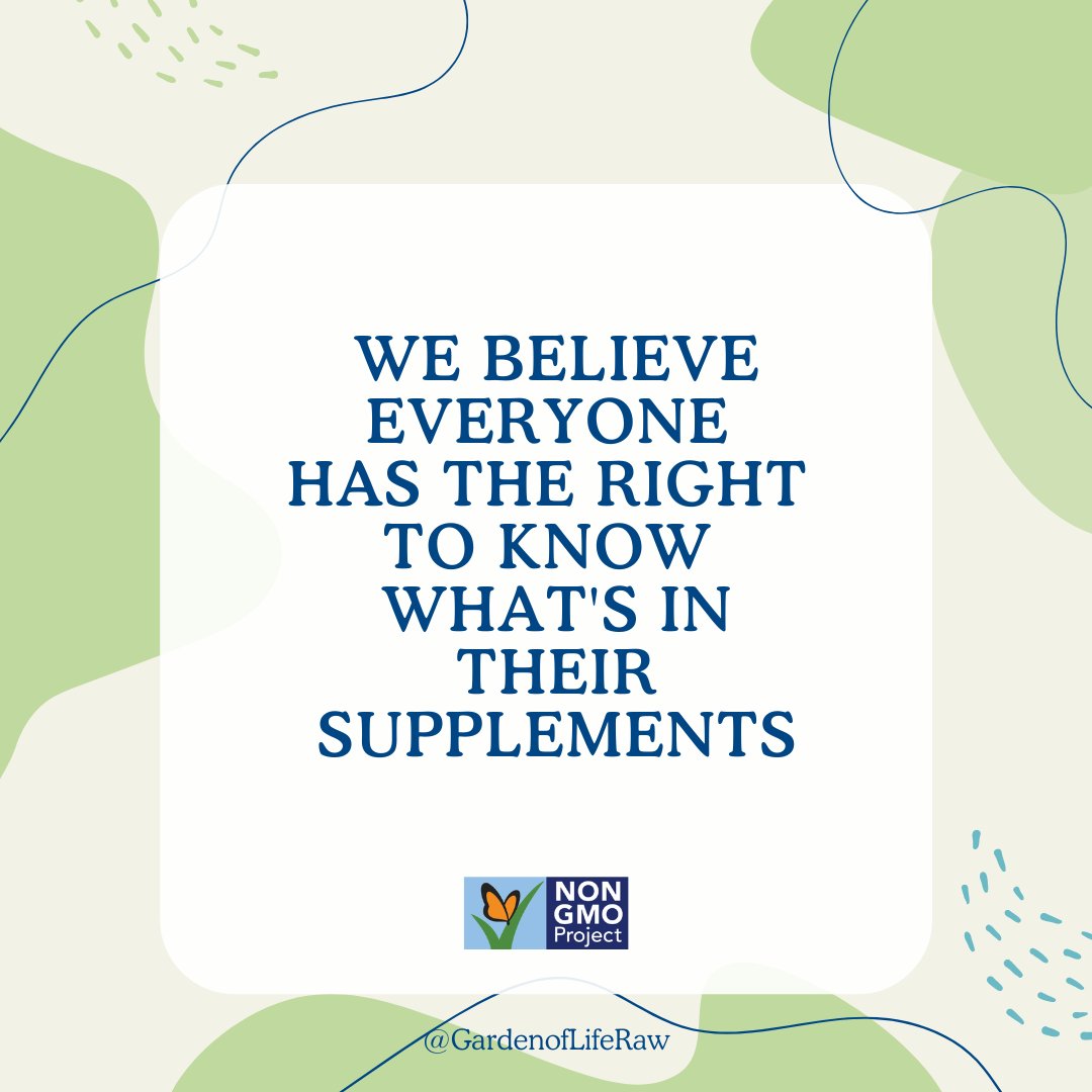 Garden of Life® (@gardenofliferaw) on Twitter photo This month it's all about transparency ✨ We're proud to continue offering <a href="/NonGMOProject/">Non-GMO Project</a> Verified supplements for you and your families. #NonGMOMonth
Learn more: bit.ly/3riogk4 This month it's all about transparency ✨ We're proud to continue offering <a href="/NonGMOProject/">Non-GMO Project</a> Verified supplements for you and your families. #NonGMOMonth
Learn more: bit.ly/3riogk4