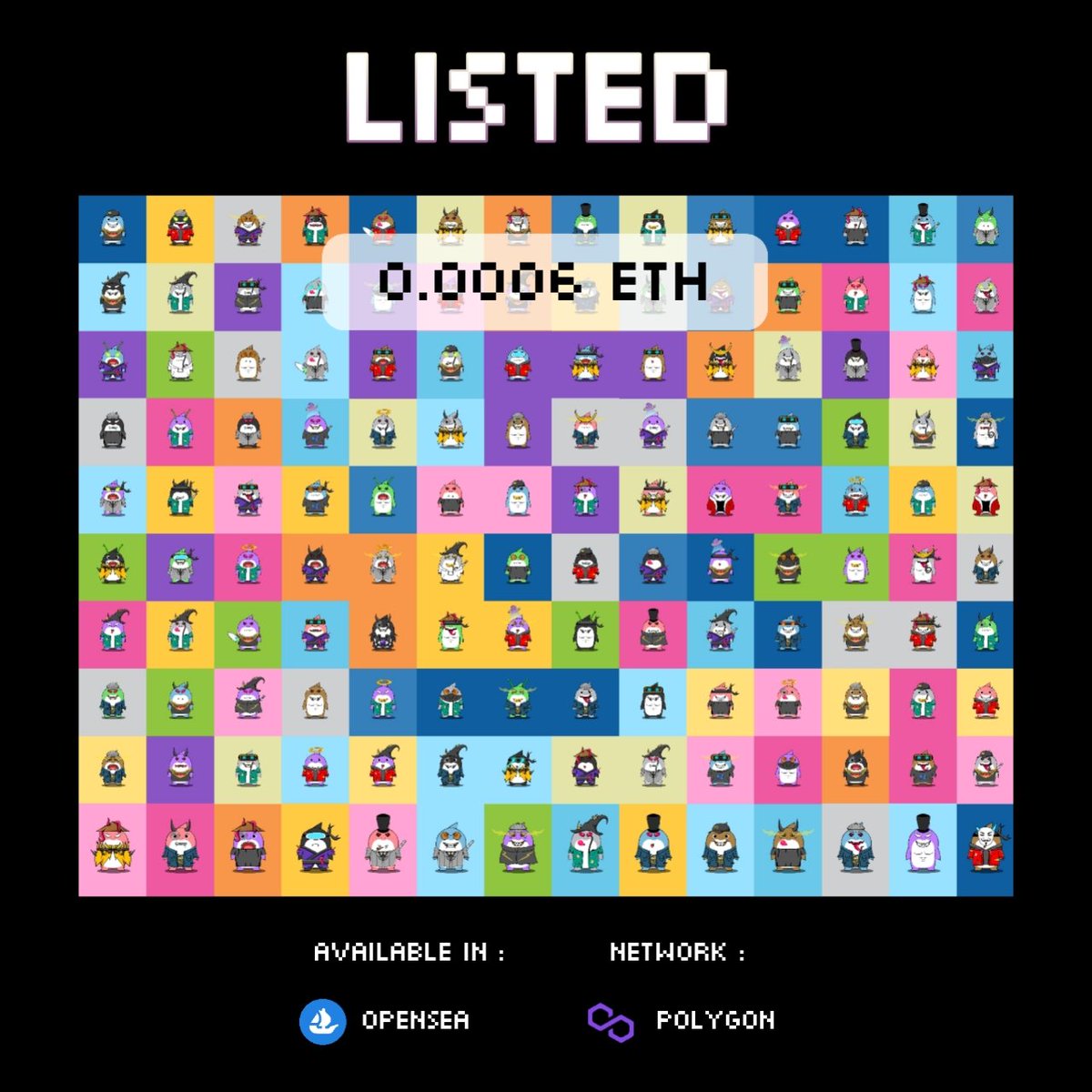 🔥🦈 NEW DROP 6 🦈🔥

Common : 0.0006 Eth 
opensea.io/collection/nin…

Rare : 0.0015 Eth 
#127 opensea.io/assets/matic/0… 

#130 opensea.io/assets/matic/0…

#131 opensea.io/assets/matic/0…

#132 opensea.io/assets/matic/0…

#133 opensea.io/assets/matic/0…

🔥🔥 Grab it Fast 🔥🔥

#NFTCommunity