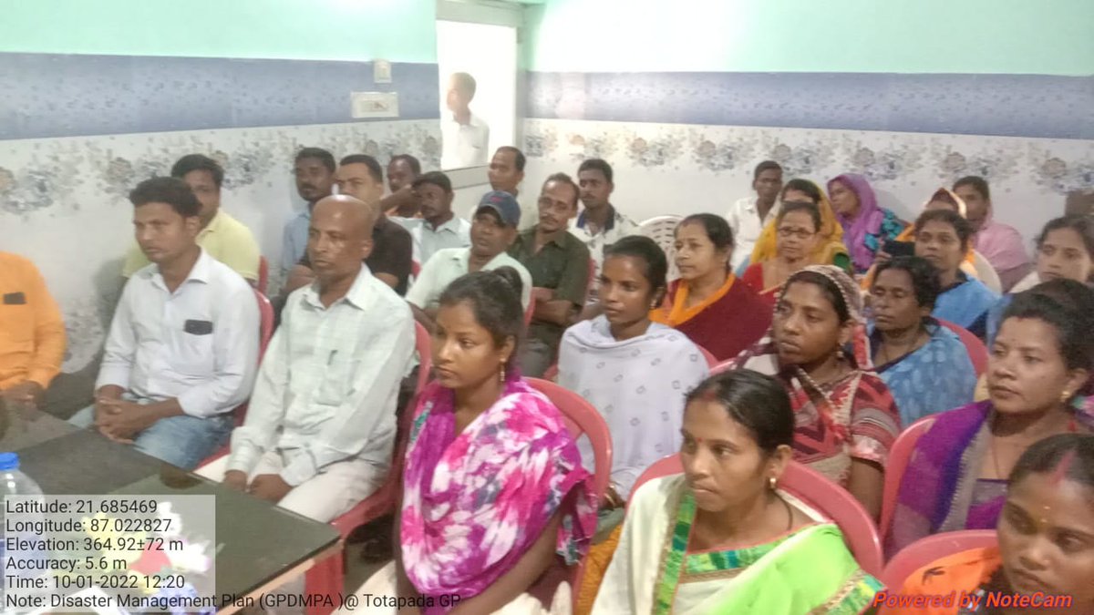 deocmbj's tweet photo. GPDMP orientation program at Totapada GP, Rasgobindpur block, Mayurbhanj District  held in the
presence of Dy Collector EMG,DC,BDO,RI,Sarpanch,
GPEO, GRS, Nodal NGO, Ward members, and all line department officers.
#OSDMA
@gyana_r_das 
@DM_Mayurbhanj 
#capcitybuilding https://t.co/xROYbL6wBm