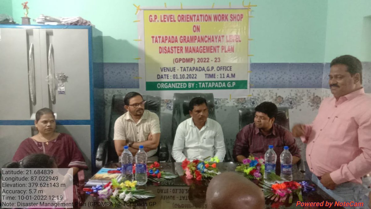deocmbj's tweet photo. GPDMP orientation program at Totapada GP, Rasgobindpur block, Mayurbhanj District  held in the
presence of Dy Collector EMG,DC,BDO,RI,Sarpanch,
GPEO, GRS, Nodal NGO, Ward members, and all line department officers.
#OSDMA
@gyana_r_das 
@DM_Mayurbhanj 
#capcitybuilding https://t.co/xROYbL6wBm