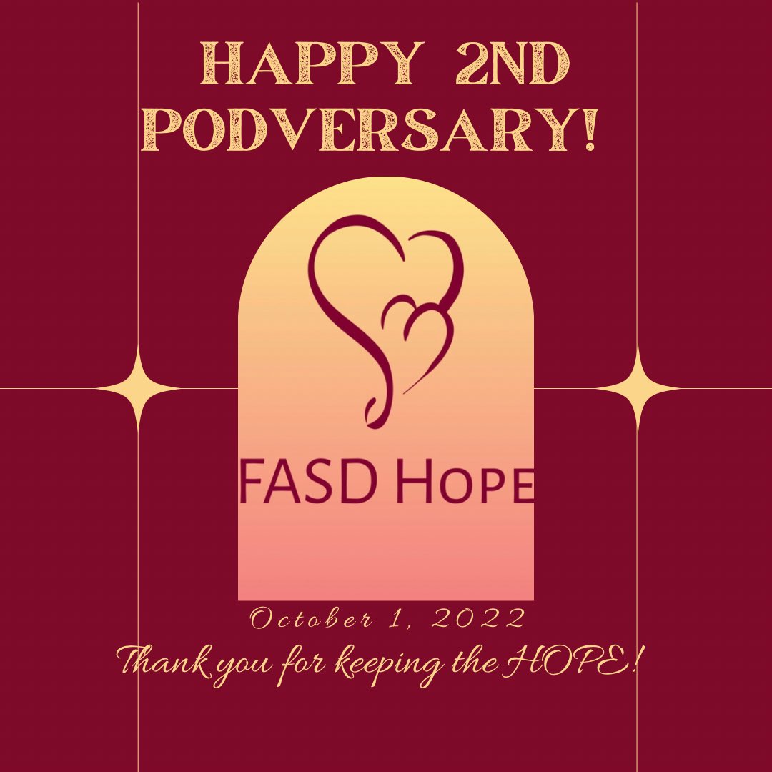 fasdhope's tweet photo. #twoyears
#podversary #podcastanniversary #podcasting #podcastmilestone
#fetalalcoholspectrumdisorder #developmentaldisability #neurodiversity #fasdawareness #fasdparentadvocate
#eliminatefasdstigma #supportthefasdcommunity #fasdadvocacy #redshoesrock #fasdcommunity #fasdhope https://t.co/LnF2E7jBlx