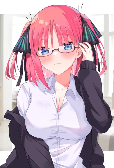 勉強教えて#メガネの日 #五等分の花嫁 