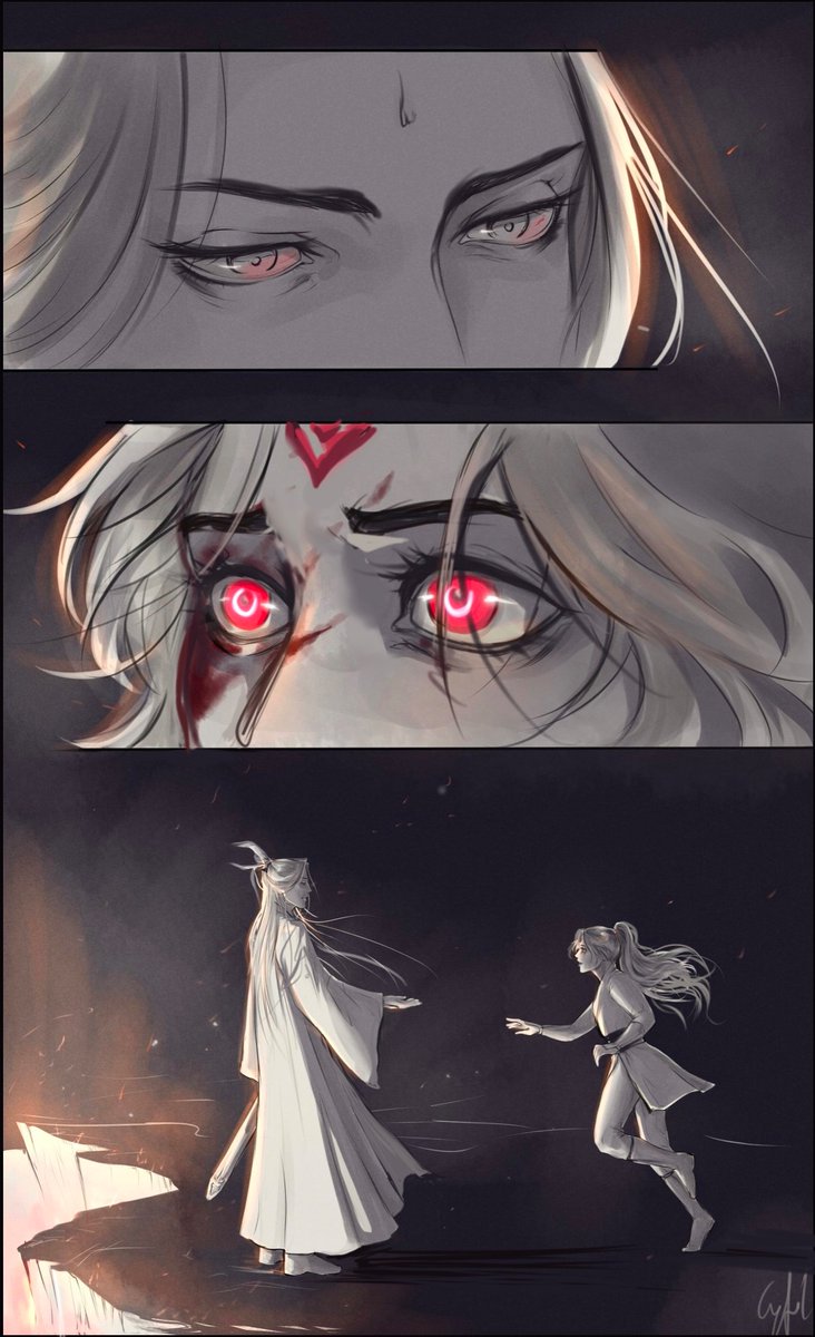 #BingJiu 
(reupload - slightly improved)
Headcanon of pushed into The Endless Abyss