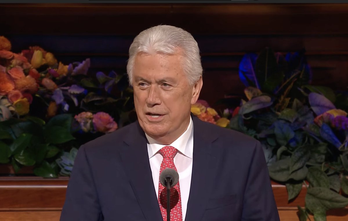 Tad_Walch's tweet photo. “To be very clear, the best guide you can possibly have for making choices is #Jesus Christ. #JesusChrist is the strength of youth." #ElderUchtdorf #GeneralConference @Deseret https://t.co/fYVZX26DIS