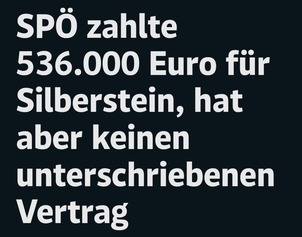 Skeptik45743507's tweet photo. Verlässliche Quellen behaupten dass nich ei Guthaben vorhanden ist.
Laut jüngsten Informationen wird deshalb #talsilberstein den Niederösterreich-Wahlkampf für die #spö leiten.
Vertrag dafür gibt es aber keinen aber wem juckts.
SPÖ unwählbar https://t.co/HH51wgSrlg