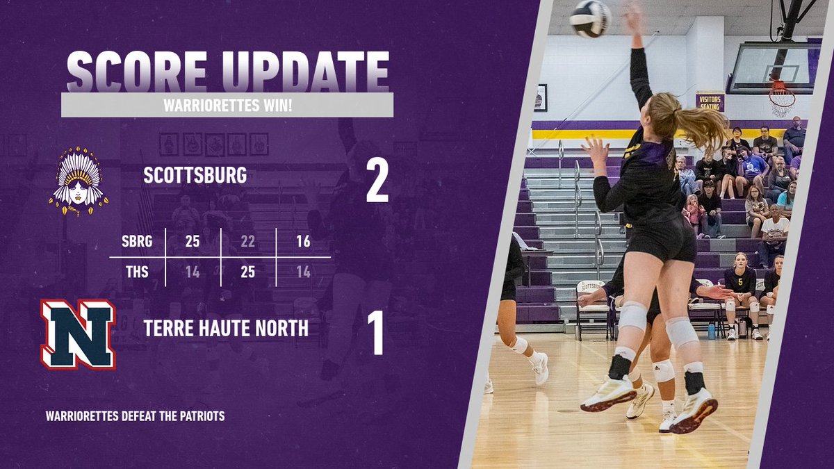 Warriorettes defeat Terre Haute North 25-14, 22-25, 16-14!