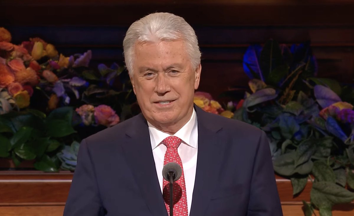 ldsconf's tweet photo. “My dear friends, let me repeat, if the Savior were standing here today, He would express His endless love for you, His complete confidence in you. He would tell you that you can do this.” @UchtdorfDF | #GeneralConference https://t.co/uc8TSkSNYu