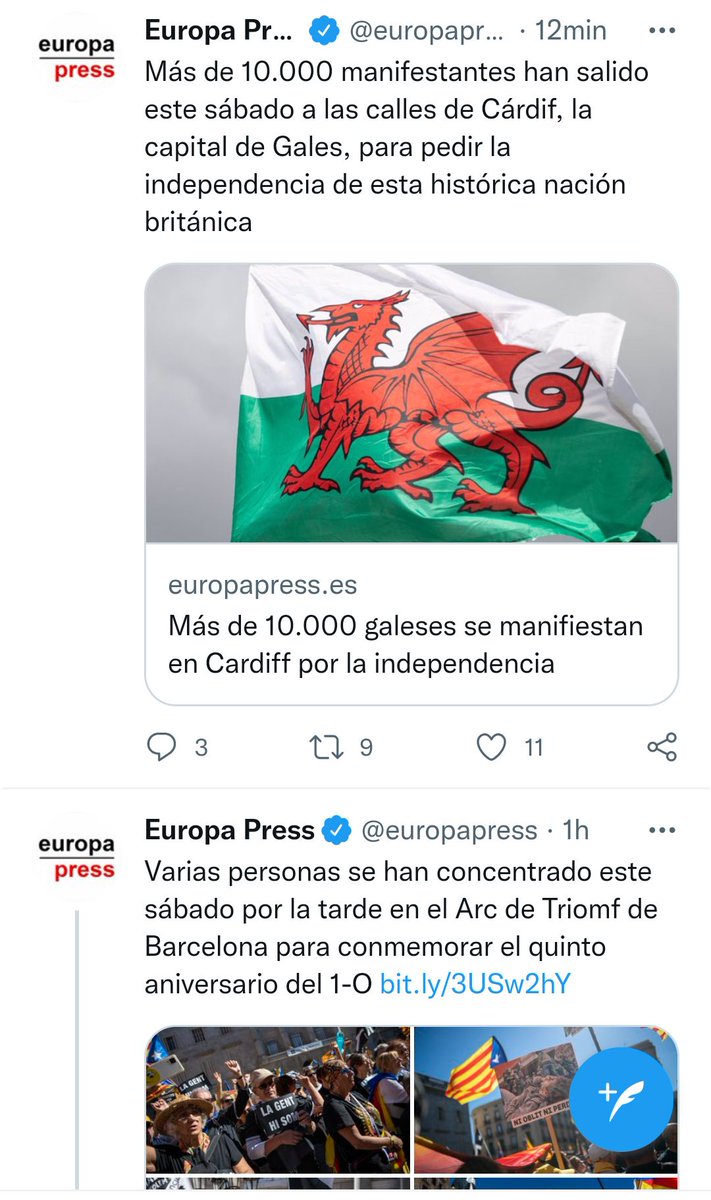 A Gales, més de 10.000... A Catalunya, varias personas...

<a href="/europapress/">Europa Press</a>