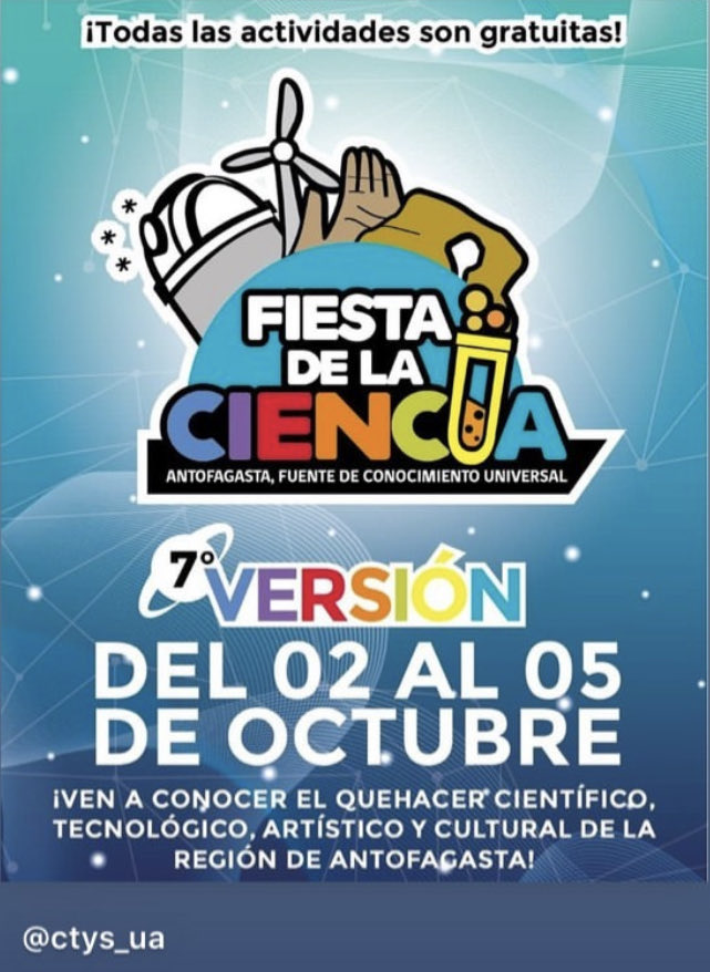 Mañana desde las 10 am estaremos en terrazas de mall Plaza Antofagasta!! Busca el stand de Facimar “desde virus a tiburones y mucho más…” ⁦<a href="/CTySUA/">C-TyS UA</a>⁩ ⁦<a href="/udeantofagasta/">Universidad de Antofagasta</a>⁩