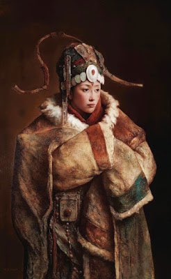 ManuelRuizAdame's tweet photo. Hoy vamos a China 🇨🇳, a conocer a Tang Wei Min (1971), un pintor hiperrealista que hace retratos muy singulares, principalmente de mujeres chinas con trajes tradicionales.

🧵1/7 https://t.co/7l4FbcJPo2
