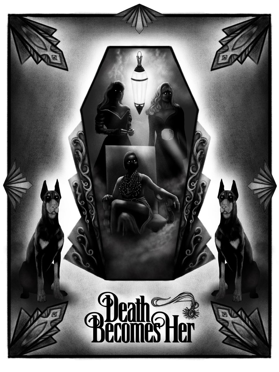 psbrwn's tweet photo. BTS of my Death Becomes Her piece for @altmovieposters 30×30! 
.
.
.
#deathbecomesher #DigitalArtist #digitalart #alternatemovieposters https://t.co/nJ1xNt99BA