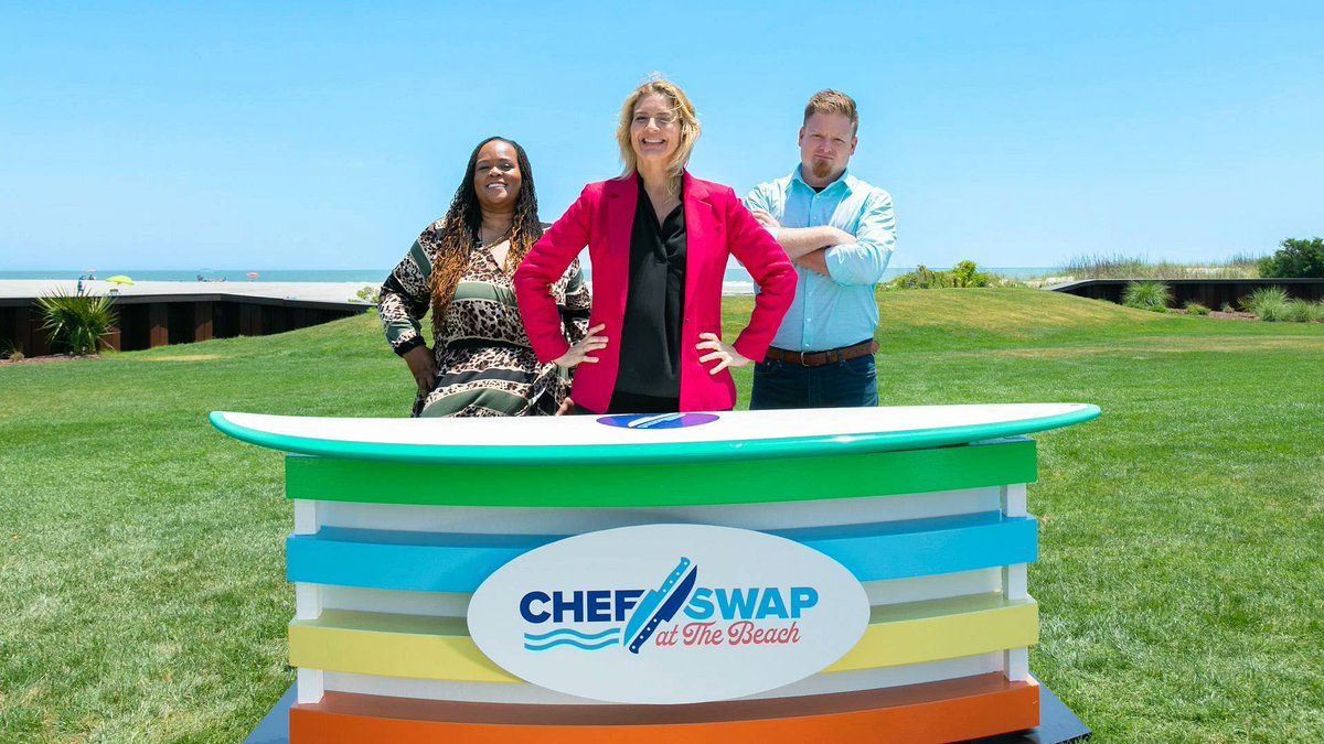 🌟Watch tonight <a href="/CookingChannel/">Cooking Channel</a> 7pm Series Premiere CHEF SWAP AT THE BEACH #ChefSwap #ChefSwapAtTheBeach <a href="/MyMyrtleBeach/">Visit Myrtle Beach</a> w/ Host <a href="/amandafreitag/">Amanda Freitag</a> Judges #JohannaWilsonJones #DylanFoster About bit.ly/3UUQhvp