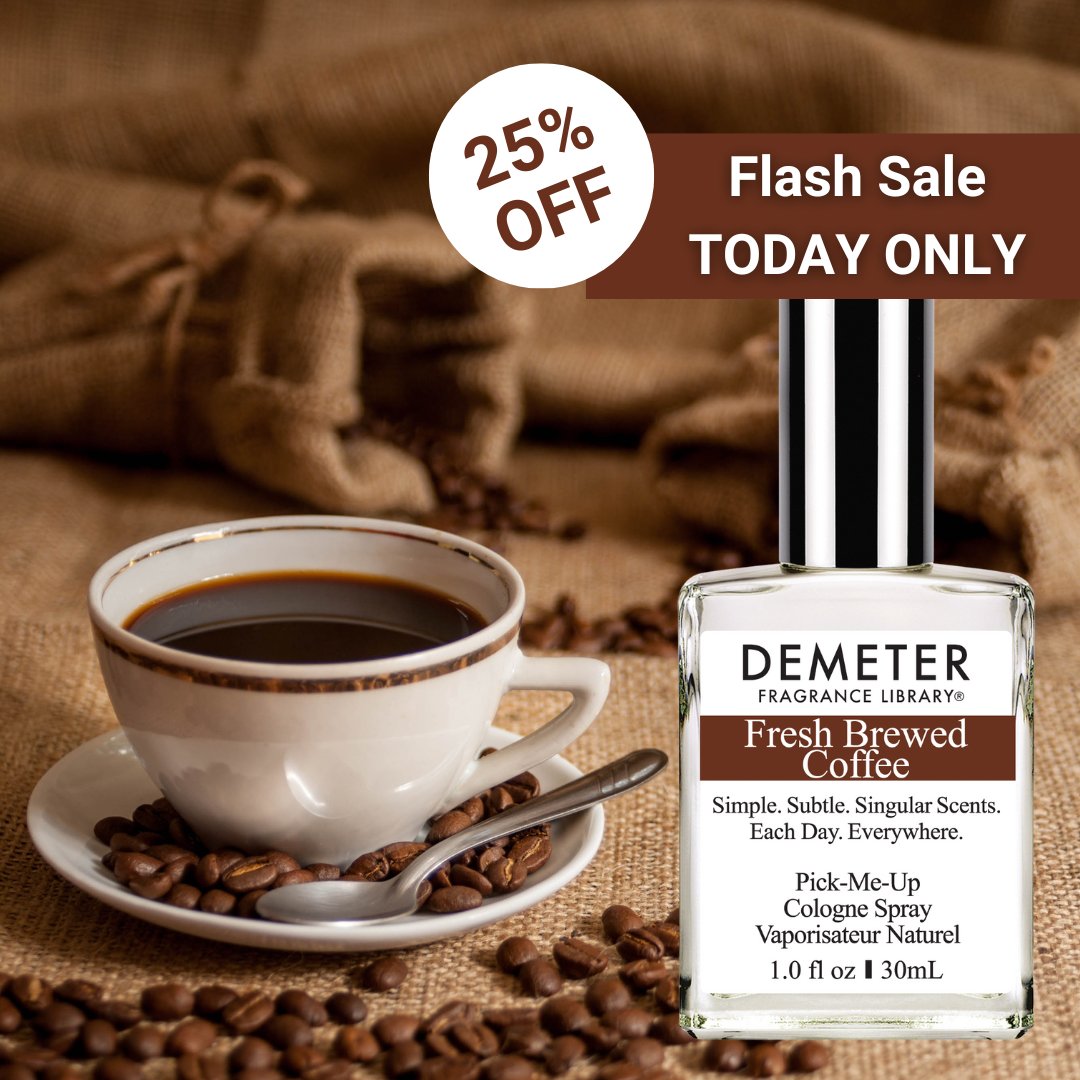 DemeterCEO's tweet photo. Get motivated with the smells of Fresh Brewed Coffee, Nitro, Espresso, and Condensed Milk! ☕All fragrance products 25% off today only at https://t.co/IBt1t13jWA! #Saturday #motivation #coffee #espresso #demeter #demeterfragrance #smellgood #smellunique https://t.co/RXq8QqRpbo