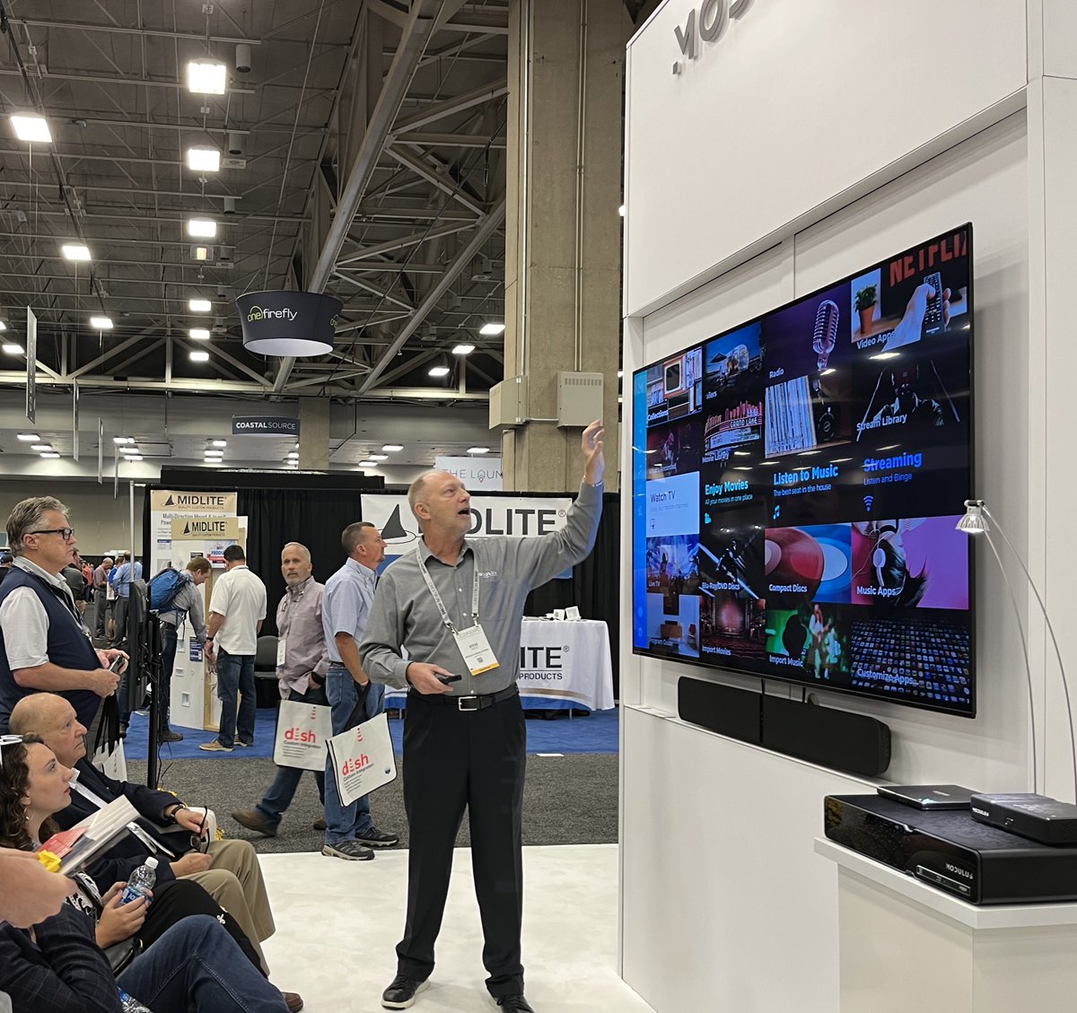 modulus_media's tweet photo. Day 3 @CEDIAExpo, Take in a demonstration of the New Modulus M2 and see how easy and fun your home entertainment system can be, Booth 7035!  #cedia  #cediaexpo #hometheater #smarthouse https://t.co/TPGAXzrQjw