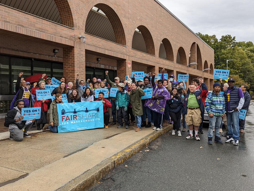 RonDurk's tweet image. Confirmation of the fun that was had by all! @FairShareMA @wutrain #Yeson1