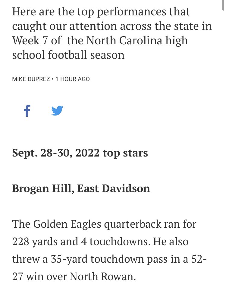 GrindHausSports's tweet photo. Brogan Hill 
@young_brog7 
6’1   
200   
ATH
C/o 2024 
3.75 GPA 
East Davidson High School, NC https://t.co/0tFFDTBF3J https://t.co/z1ZgqF8Ztz