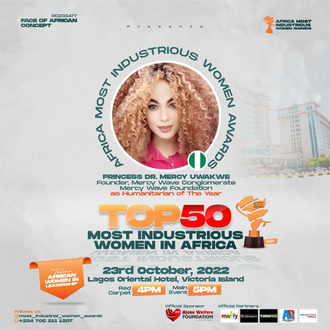 drmercyuwakwe's tweet photo. Dedicated to my Father God! All glory to God the Father, God the Son, Jesus Christ & God the Spirit!
Thank you Africa!
Thank you Wavers!
Regards,
#mercywave
#God #Jesus #Holyspirit
#africa #nigeria #top50 #top #africamostindustriouswomen #humanitarian #humanitarianoftheyear https://t.co/yUqb5dSKyV