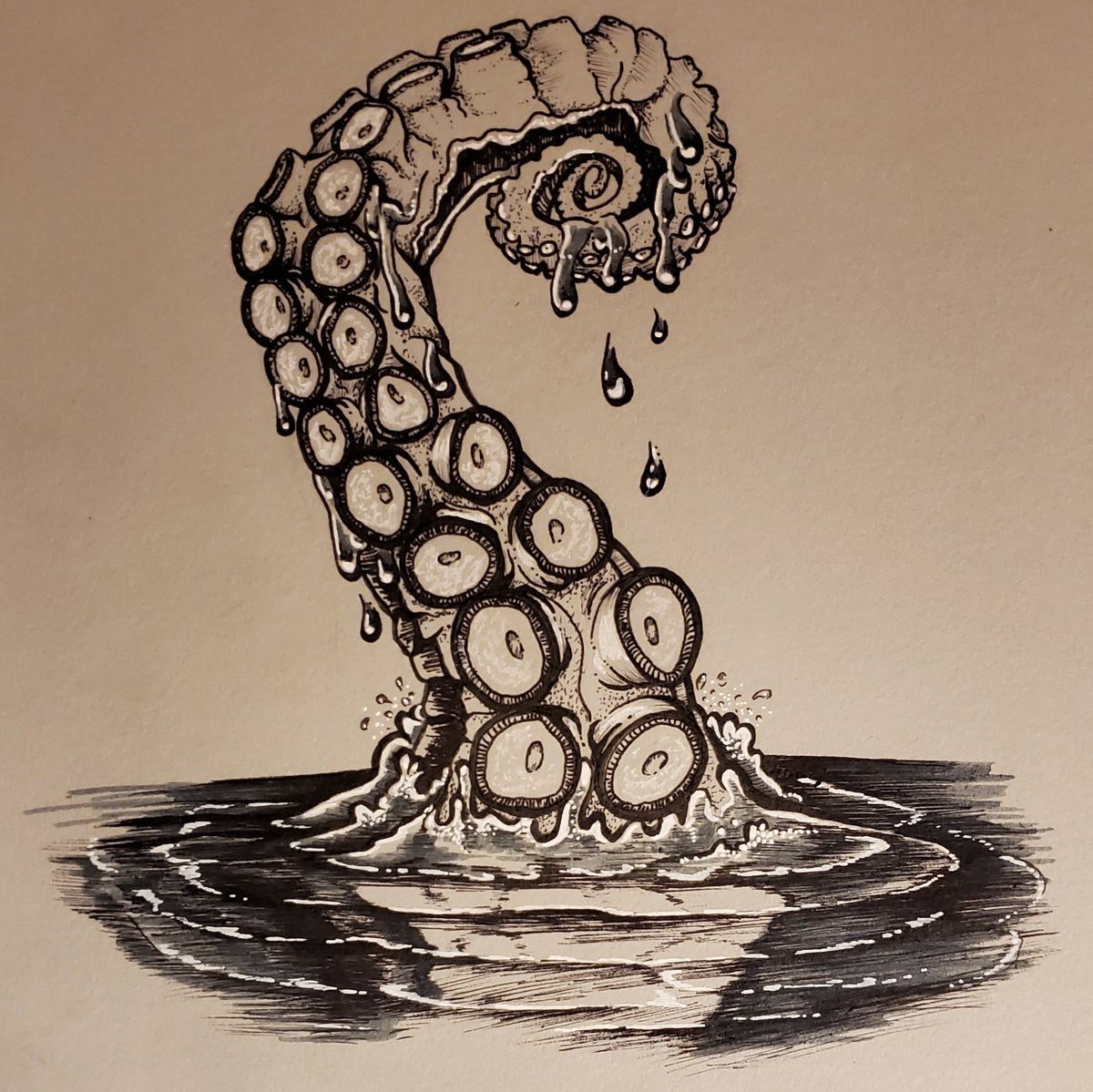 Bubble_Grim's tweet photo. Day 1 - Wet
#drawtoberprompt #drawtober #drawtober2022 #tentacles #tentacle #inkart #ink #tattooidea #bubblegrim #waterart https://t.co/kbwX4B6b3r