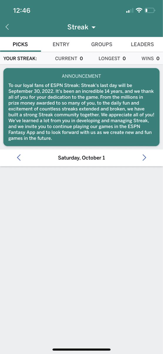 Gumble's tweet photo. RIP ESPN steak for the cash. I think I’ve played the full 14 years. https://t.co/hqRhIMBeNi