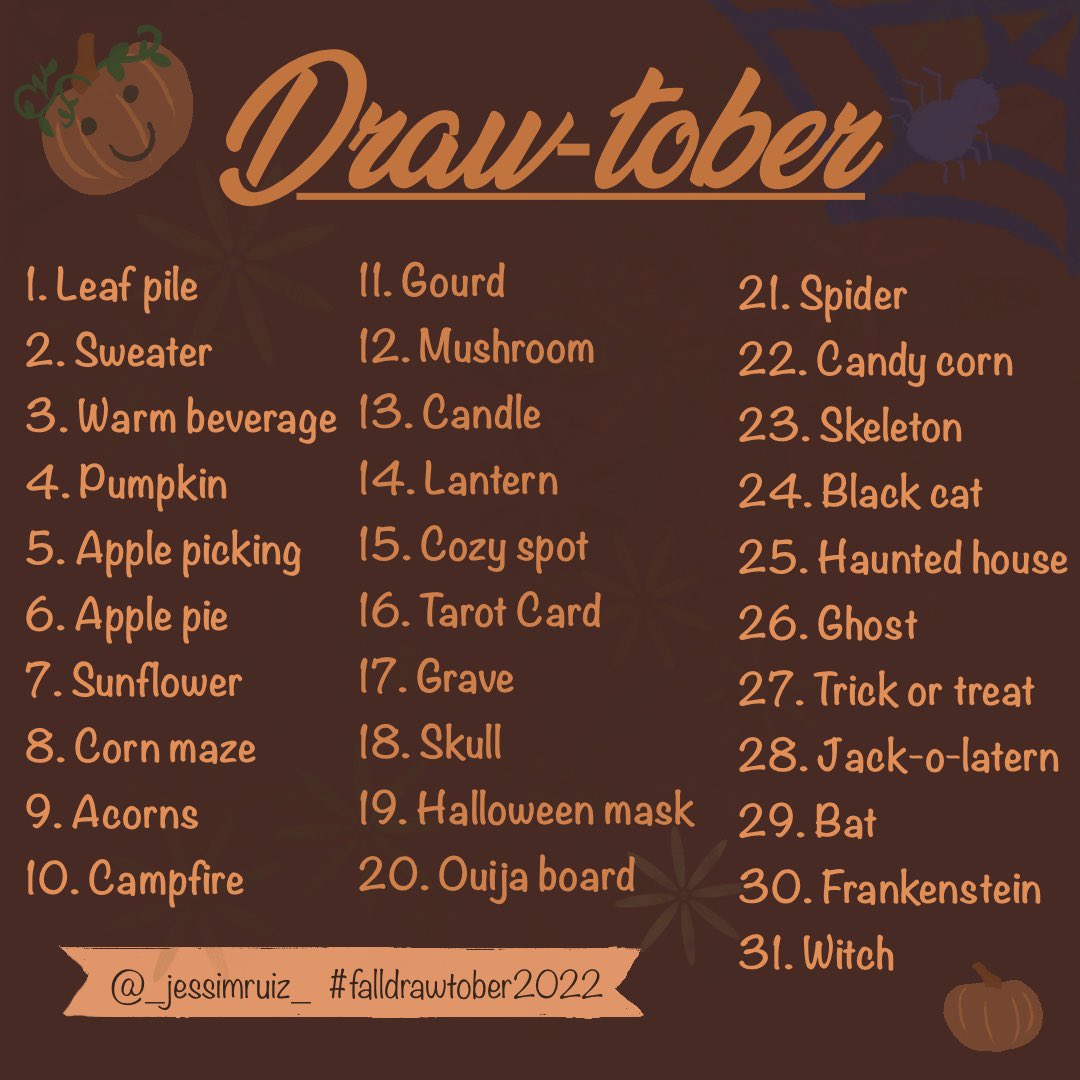 creative_jessi's tweet photo. Happy October! 

Today starts Draw-tober! Day one is a leaves pile 🍂

Who does love a fun pile of leaves to jump into? 

#falldrawtober2022 #illustrator #October1st #illustration https://t.co/5uvVjfaywn