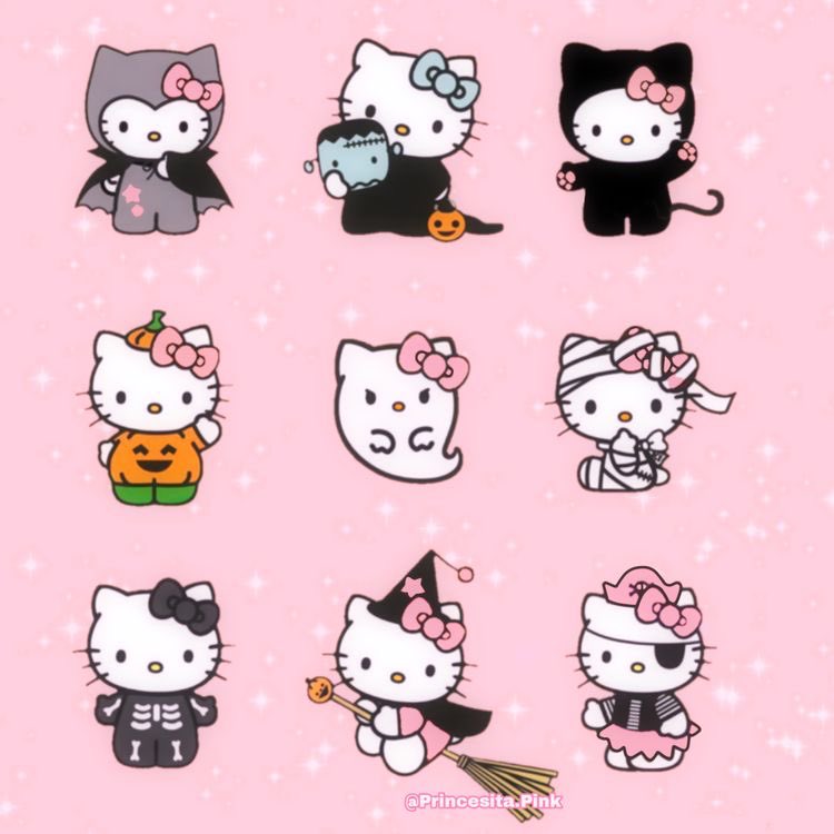 Hello Kitty on X: Take this iconic duo on the go with new backgrounds for  your phone 📱💕 Download your favorite wallpaper here:   #HelloKittyxPusheen  / X