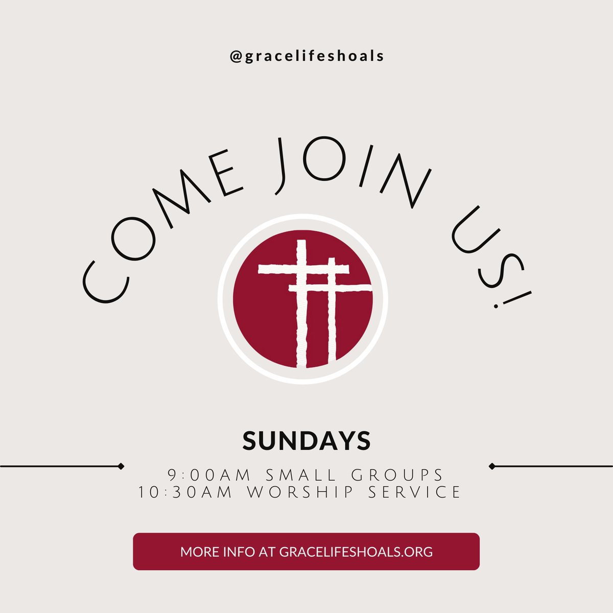 gracelifeshoals's tweet image. Come join us and be changed!