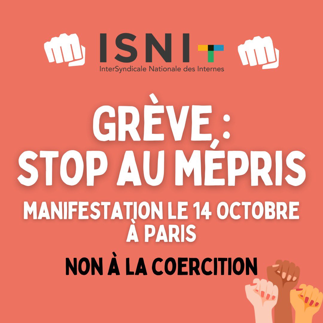 ISNI - InterSyndicale Nationale des Internes tweet media