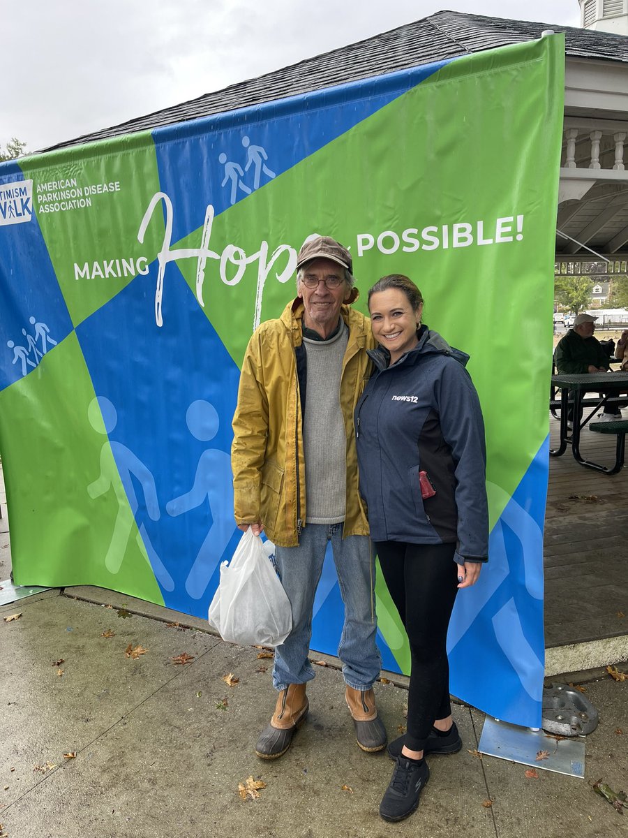 GarofaloWX's tweet photo. We didn’t let the rain stop us from raising awareness for #Parkinsons this morning in Massapequa! Honored to emcee the @APDAParkinsons #OptimismWalk, we were able to raise at least $100,000 to support important research & help fund support programs and wellness activities. https://t.co/fg6friY5y0