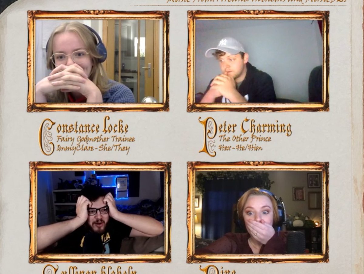 ShowMimic's tweet photo. Its been two weeks since these faces were made but I don't know if the players have recovered yet...

Join us again tonight at 7.30pm BST // 2.30pm EST for the next Chapter of #OnceUponATable on https://t.co/2LQ7wfgw2l https://t.co/9cVP9HIOHt