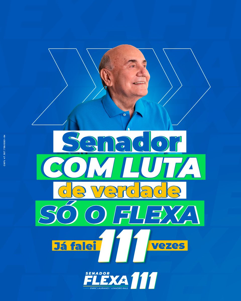 senadorflexa's tweet photo. E vamos falar quantas vezes mais for preciso: senador com trabalho e luta de verdade só tem um e é o Flexa 1️⃣1️⃣1️⃣🚀. 

Pode comparar. ✅ Aqui é conquista sem grito. 😉 https://t.co/Grv90TDWMN