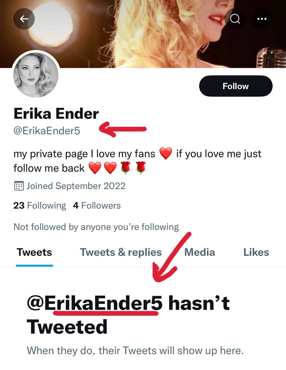 erikaender's tweet photo. CUENTA FALSA! No caigan en la trampa de seguir otra cuenta que no sea @erikaender certificada. No busco a fans en cuentas para compartir info o cobrar por música exclusiva. No caigan en estas cosas y por favor repórtenlas. Los quiero ❤️ https://t.co/epk4rgGG4i