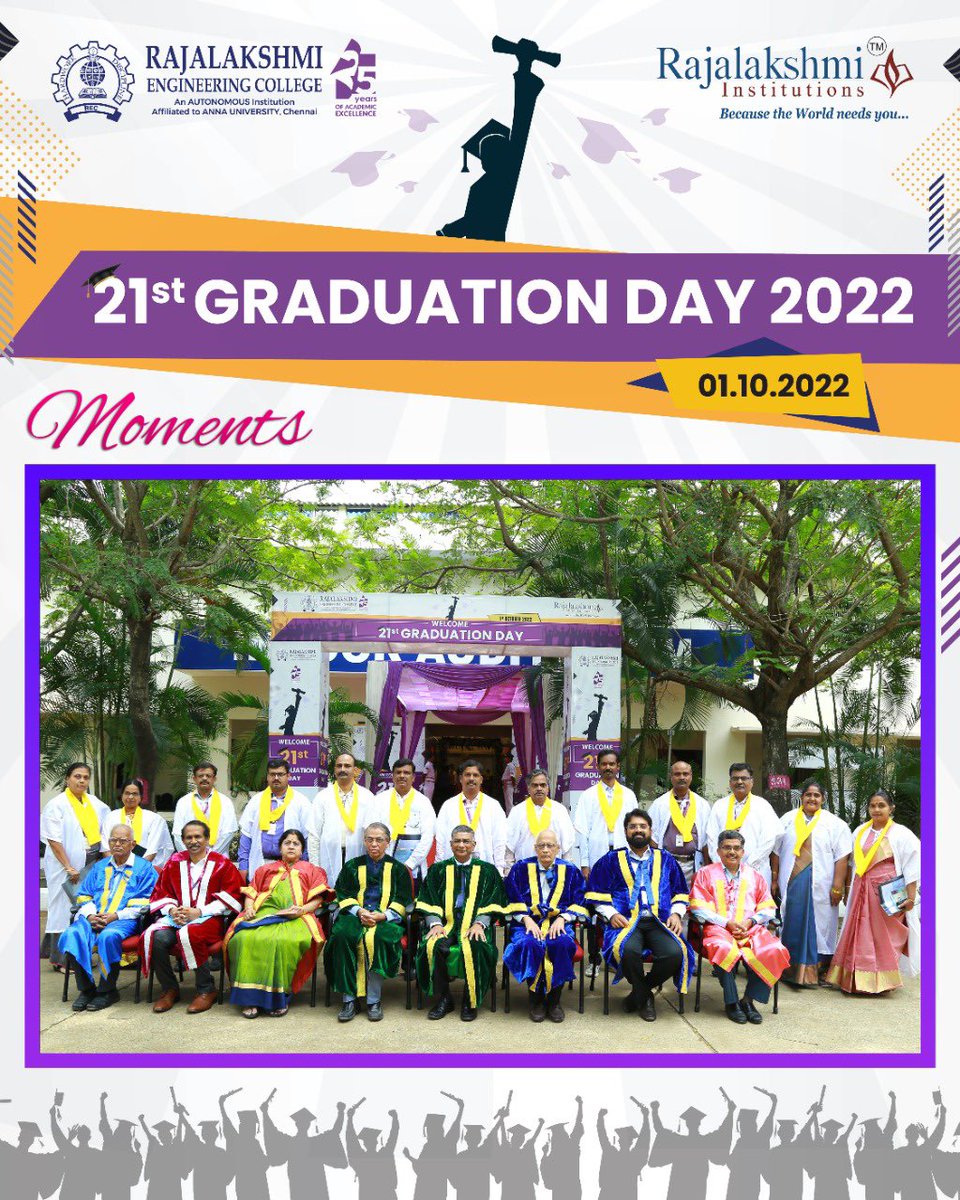 myrecchennai's tweet photo. MEMORIES THAT WILL LAST FOREVER ✨

The students celebrated their graduation day with great fanfare 🎊

It was a memorable event that will be remembered for years to come 💫

#rec #graduationday🎓 #recians #graduation2022 #graduation #memoriesforlife #Rajalakshmiinstitutions https://t.co/LiPDXGrsEW