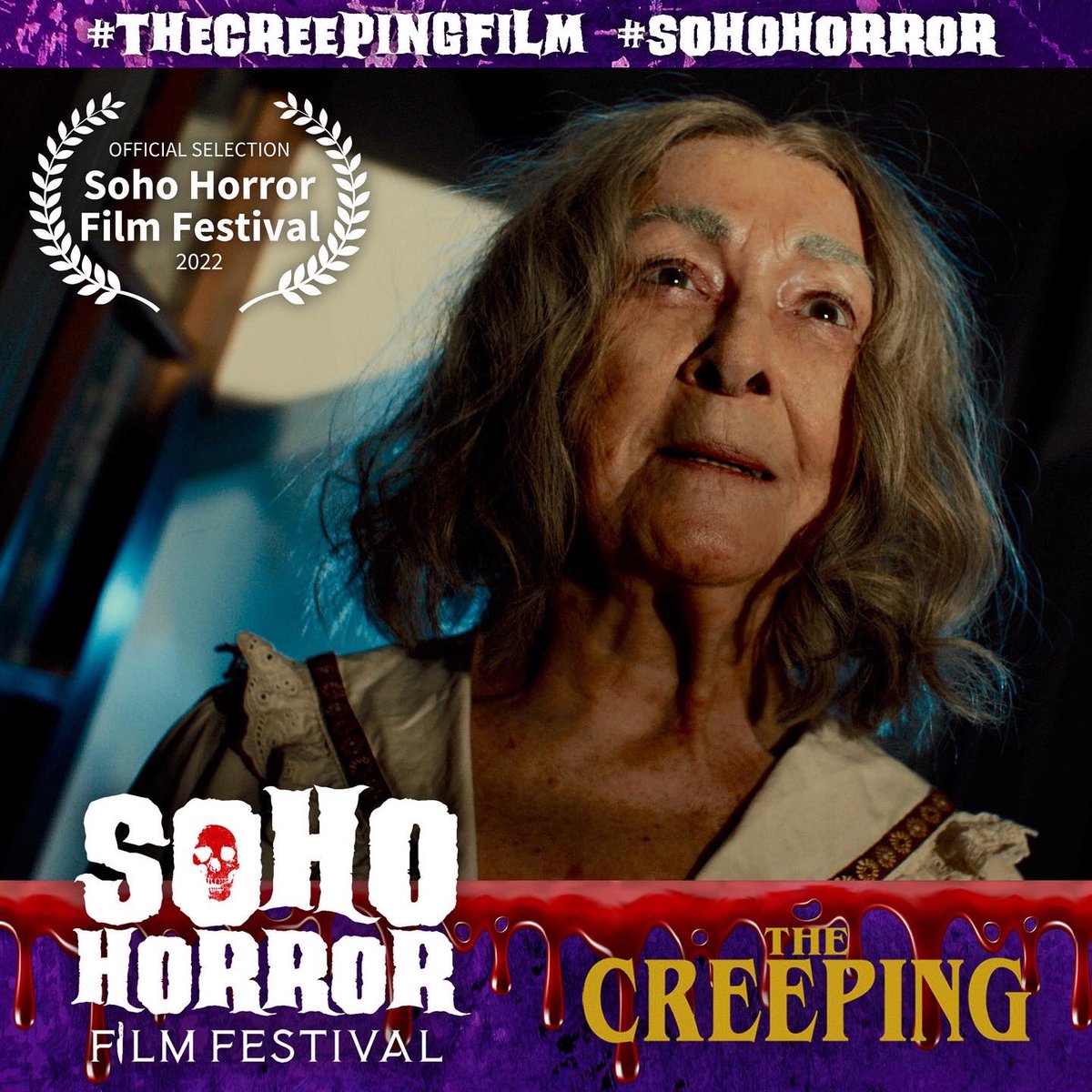 TheCreepingFilm's tweet image. We’re delighted to say THE CREEPING will screen at the fantastic @SohoHorrorFest.

The festival runs from 11-13 Nov at the @WhirledCinema in Brixton, London. The virtual Sohome Horror Film Festival runs from 17-20 Nov. 

sohohorrorfest.com/soho-2022-pres…

#TheCreepingFilm #SohoHorror