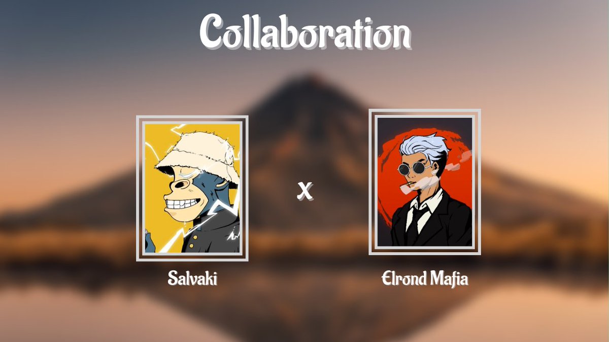 SalvadorianApe's tweet photo. 🎁 Collaboration Giveaway with @Elrond_Mafia 

🏆 Degens you can win:
1x Salvaki #NFT
1x Elrond Mafia #NFT

To enter :
✅ Follow @SalvadorianApe &amp; @Elrond_Mafia 
✅ ❤️, 🔁
✅ Tag 3 friends

⏳48h https://t.co/lU2DpOgsIH