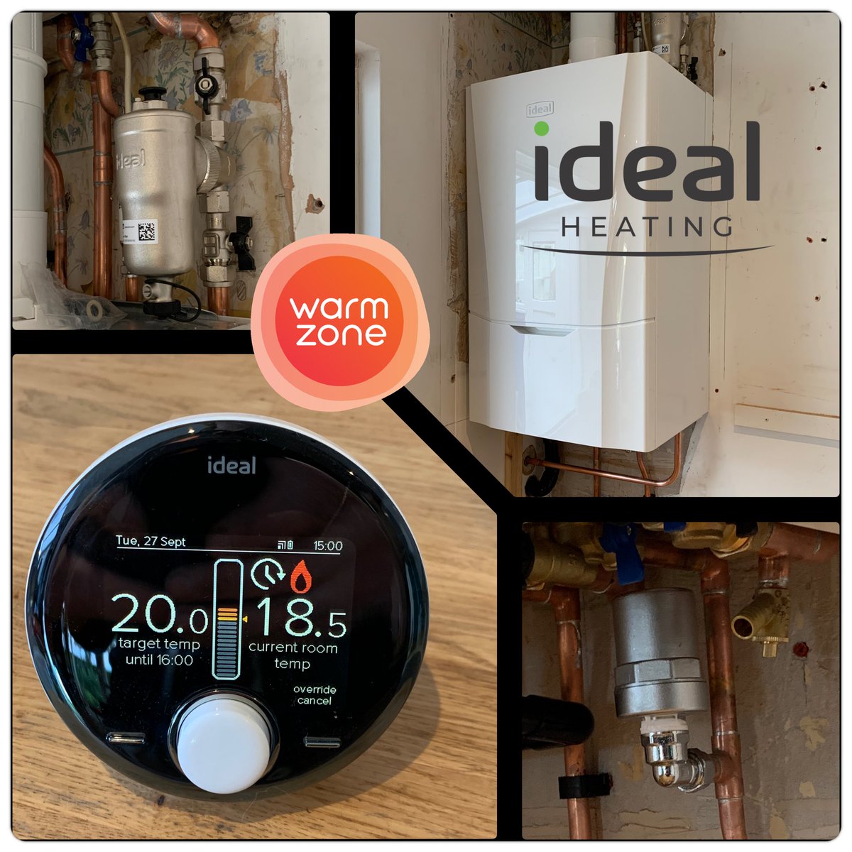 #week39 new <a href="/idealheating/">Ideal Heating</a> #Vogue complete with #halo #boilerplus #weathercomp #wifi #heating control. #10yearguarantee #brighton <a href="/Altecnic/">Altecnic</a> #shockarrest
