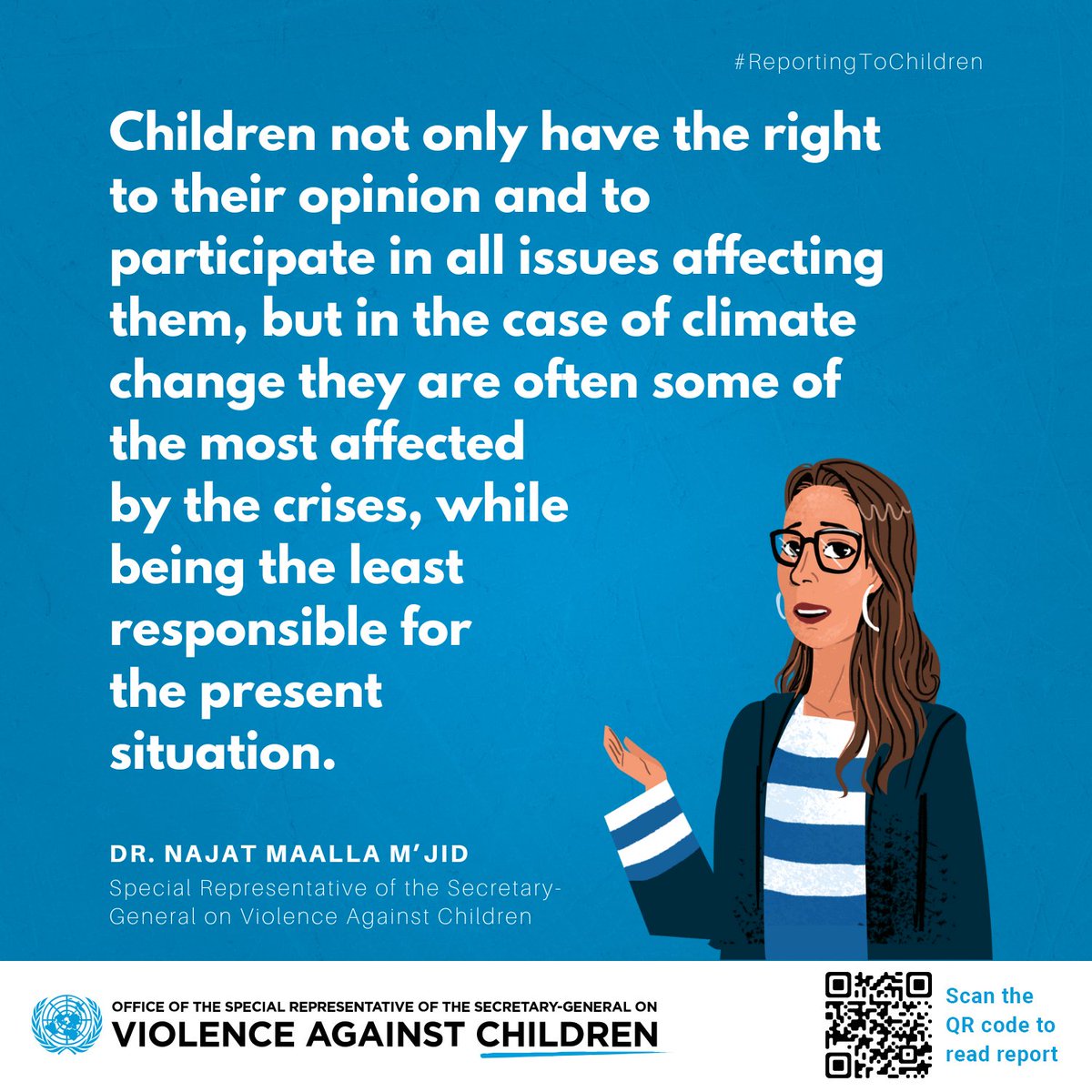 UN_EndViolence's tweet photo. Children have been at the forefront of alerting the world regarding the negative impact of climate change
Children are key agents of change & their actions are essential to bringing awareness & change to the current situation
#ReportingToChildren
Join us: https://t.co/fqIWJW44js https://t.co/8cML8VrQbA