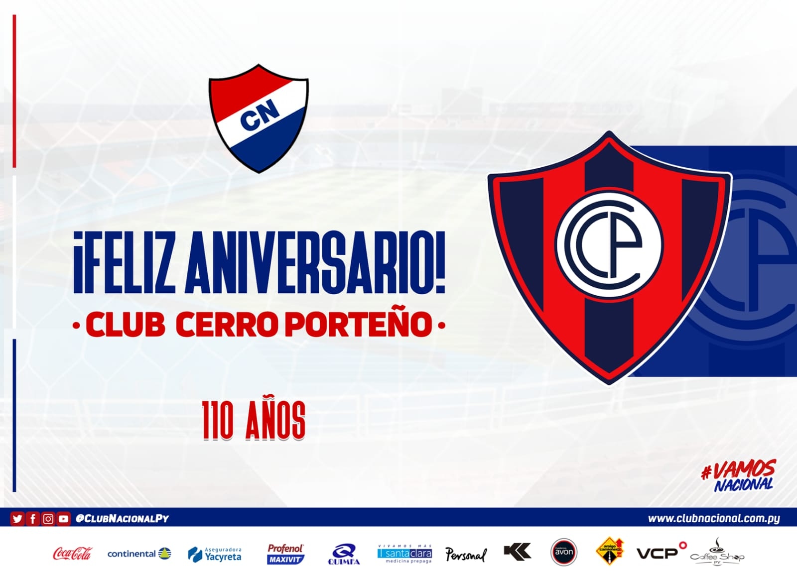 Club Nacional Py on X: 🎊 Saludamos al club Cerro Porteño