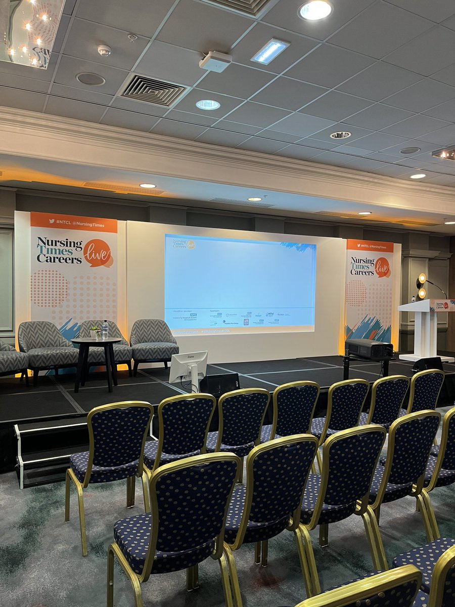 Getting ready to speak with <a href="/SteveJFord/">Steve Ford</a> at the <a href="/NursingTimes/">Nursing Times</a> careers live event!!!