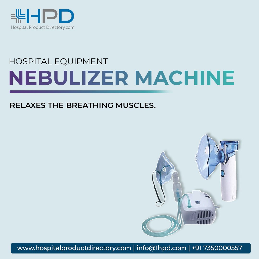 hosproducthub's tweet photo. A nebulizer changes medication from a liquid to a mist so you can inhale it into your lungs.
Get the Good Quality Nebulizer from the growing directory with the trusted Dealers & Suppliers.
Visit Us: https://t.co/0byDZtnhMe
#Nebulizer
#NebulizerMachine
#Hospitalproductdirectory https://t.co/TPLNTtSRpD