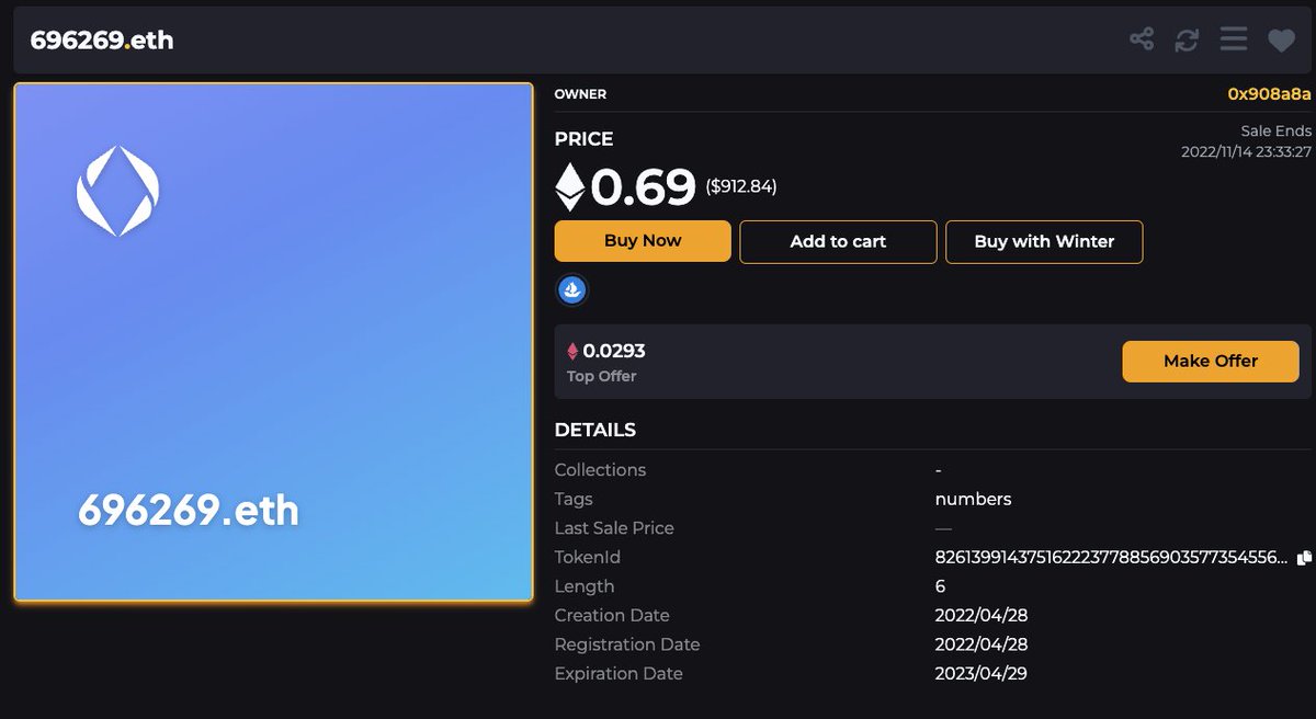 U need to "sizemore" sir 👀

696269.eth 🫡

#69er #69movement #ENS #EnsNames #6digits #ensvision #opensea #ensdomains