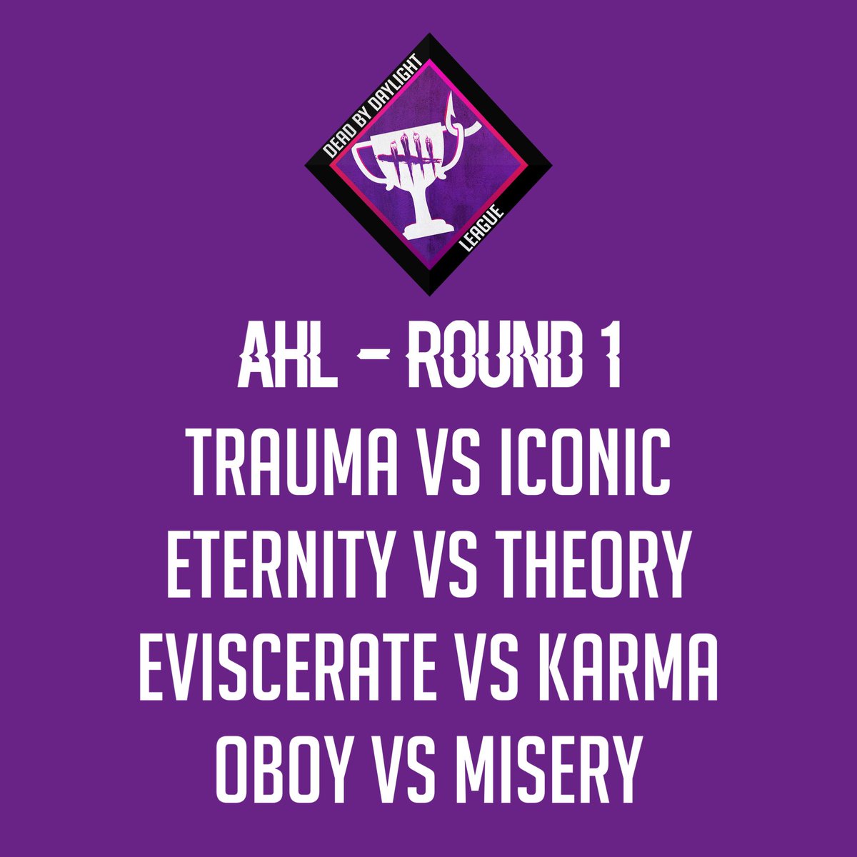 18:00 CET / 12:00 ET today 🔥 

twitch.tv/dbdleague