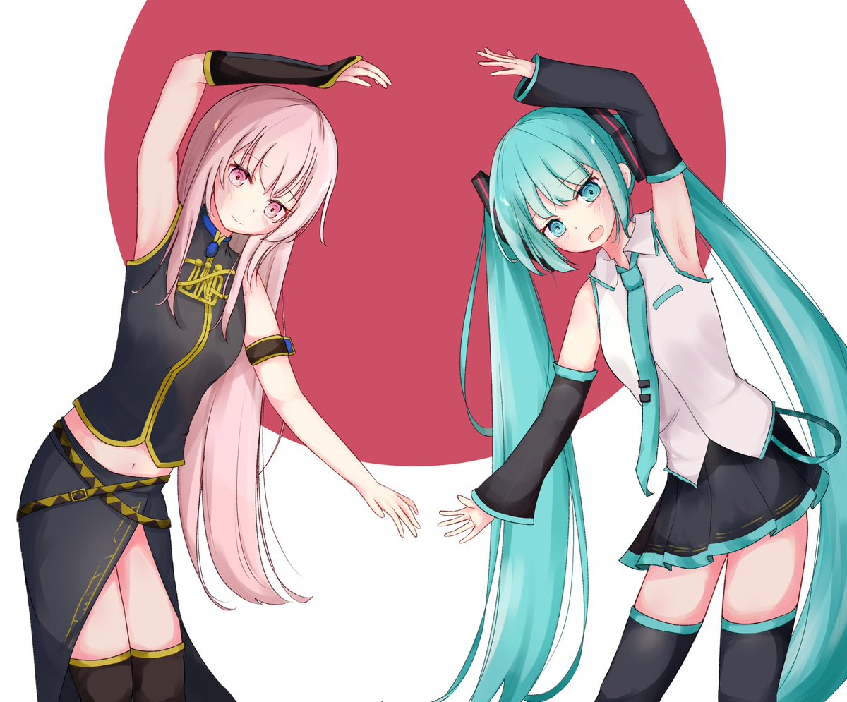 初音ミク ,巡音ルカ 「あとこちらも。千本桜最高だった 初音ミク ,巡音ルカ 「あとこちらも。千本桜最高だった
