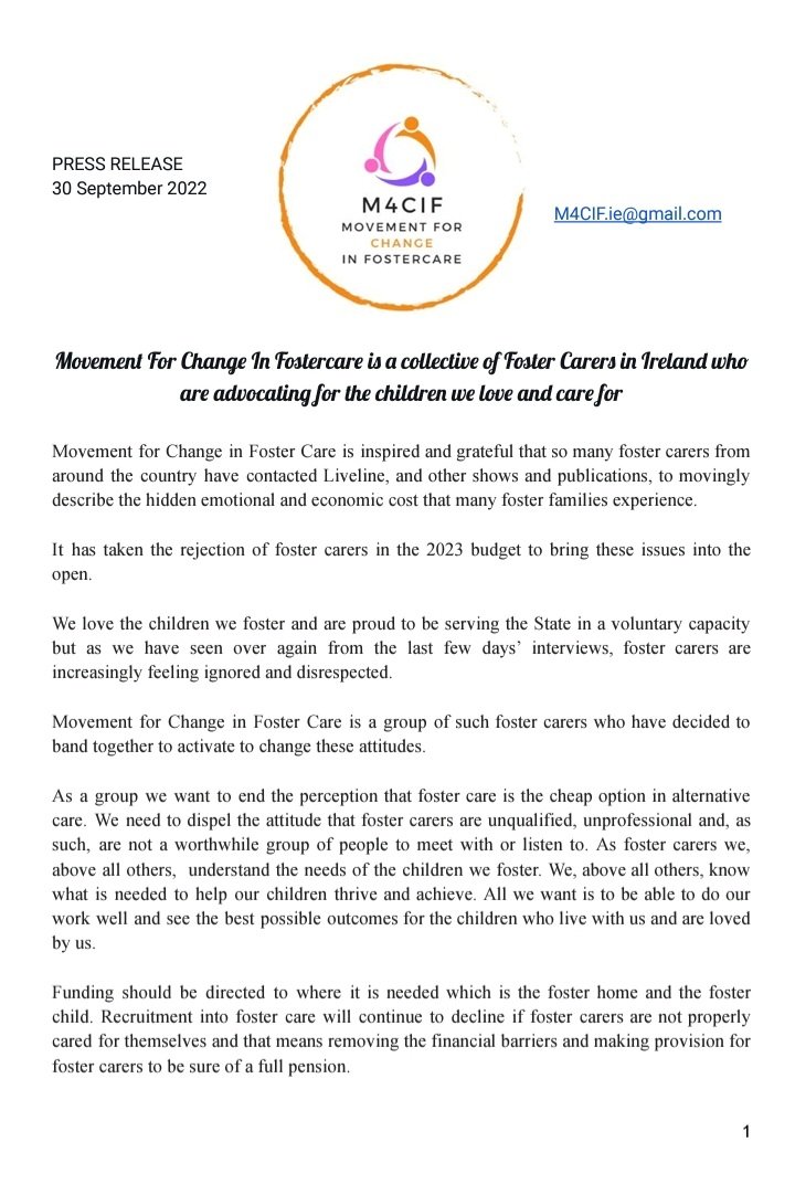 Foster Carers 4 Change tweet media