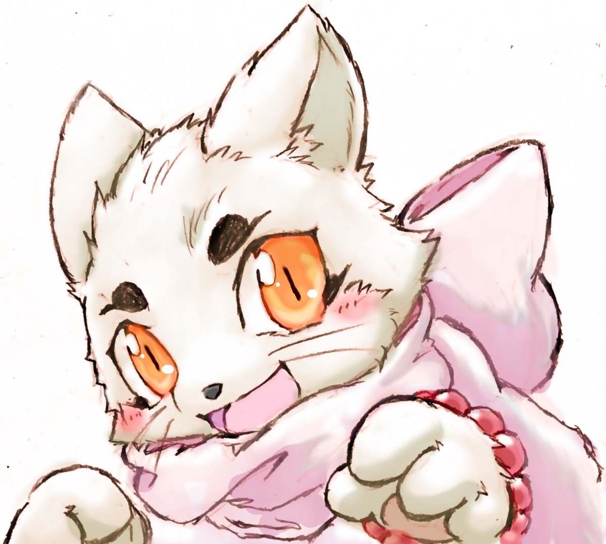 「#リプ来たキャラの顔だけ描くでーきた!茶渋ヘイキチさん( )からのリクで!ぎんぎ」|にゃんた＠あにまる村だよりのイラスト