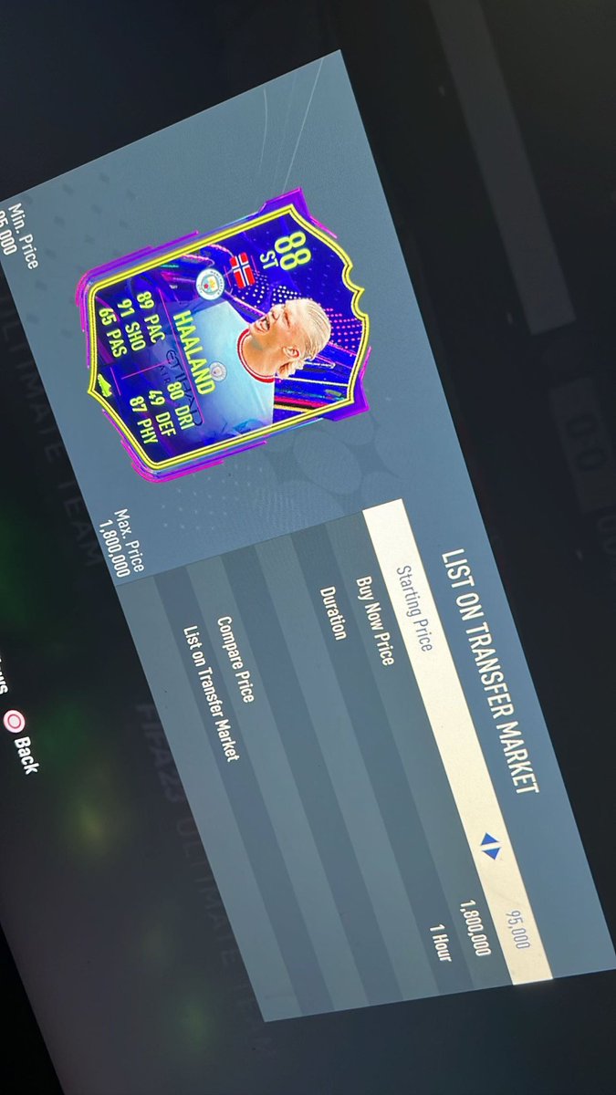 HalfwayGameZ's tweet photo. Haaland is an absolute cheat code in game! The games done this season 🤣🙌🏽 #fifa #FIFA23 https://t.co/aUe6XgGHHP