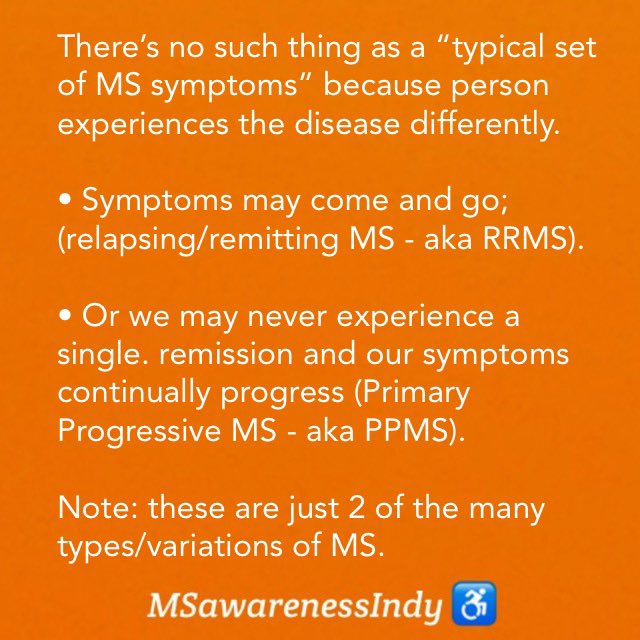 The unpredictability of symptoms has to do with which nerves are affected and how often our own immune system attacks us.